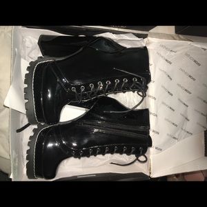 Fashion nova black booties